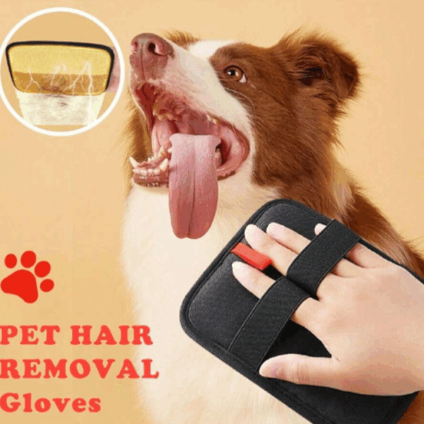 Two Sets of Pet Depilation Gloves | Gentle Silicone Bristles, Anti-Slip Grip | For Cats/Dogs (Long/Short Hair), Bathing & Grooming | Ideal for Shedding Season, Pet Birthday Gifts, New Pet Prep