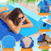 Ultra-Large Beach Blanket Sand-Resistant Waterproof Beach Mat | 8x10FT for 4-6 People, Quick-Dry & Lightweight | For Beach Trips, Picnics, Camping, Pool Parties | Ideal for Summer Vacations, Family Holidays, Beach Weddings - Image 2