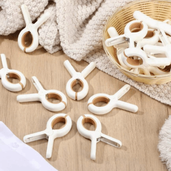 48 Pieces Clothesline Kit | Wind-Resistant Clothespins, Adjustable Rope & Hanging Hooks | For Indoor/Outdoor Laundry, Towels, Baby Clothes | Ideal for Housewarming, Moving, Summer Camping