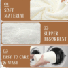 6 Sets Soft Comfortable Coral Fleece Bath Towels | Super Absorbent, Quick-Dry & Fade-Resistant | For Family Daily Use, Guest Bath, Hotel/SPA | Ideal for Housewarming, Christmas, Birthday Gifts - Image 2