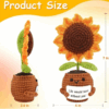 All-Inclusive Creative DIY Hand-Knitted Flower Set | 5 Flower Patterns + Premium Yarn + Step-by-Step Guide | For Home Decor, Gift Making, Craft Projects | Ideal for Mother’s Day, Christmas, Birthday Gifts - Image 4