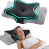 Ergonomic Height-Adjustable Memory Foam Butterfly Neck Pillow | Support for Neck Pain Relief, Sleep & Office Use - Image 7