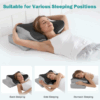 Ergonomic Height-Adjustable Memory Foam Butterfly Neck Pillow | Support for Neck Pain Relief, Sleep & Office Use - Image 3