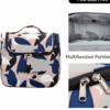 Portable Travel Toiletry & Makeup Bag - Water-Resistant Fabric | Spacious Pockets for Cosmetics, Toiletries - Image 5