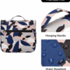 Portable Travel Toiletry & Makeup Bag - Water-Resistant Fabric | Spacious Pockets for Cosmetics, Toiletries - Image 4