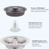 3-in-1 Pop-Up Kitchen Sink Drain Filter Plug | Anti-Clog, Strainer & Stopper | Easy to Install/Clean - Image 7