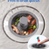 3-in-1 Pop-Up Kitchen Sink Drain Filter Plug | Anti-Clog, Strainer & Stopper | Easy to Install/Clean - Image 3