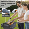 Foldable Stainless Steel Trough-Type Barbecue Grill | Portable for Camping, Picnics & Backyards - Image 4