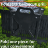 Foldable Stainless Steel Trough-Type Barbecue Grill | Portable for Camping, Picnics & Backyards - Image 3