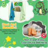 2-Piece Cute Dinosaur Bathroom Mesh Storage Bags | Suction Cup, Quick-Dry | Kids’ Bath Toy Organizer - Image 6
