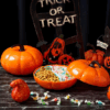 2-Piece Halloween Pumpkin Tray Set | Bamboo Candy/Snack Holders | Trick-or-Treat & Party Decor - Image 4