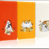 3-Piece Halloween Handkerchief Set | Cute Ghost/Pumpkin Embroidery | Cotton, Reusable - Image 6