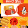 3-Piece Halloween Handkerchief Set | Cute Ghost/Pumpkin Embroidery | Cotton, Reusable - Image 2