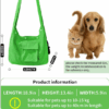 Portable Pet Crossbody Bag | Breathable Mesh, Adjustable Strap | Outdoor/Travel Use - Image 5