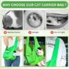 Portable Pet Crossbody Bag | Breathable Mesh, Adjustable Strap | Outdoor/Travel Use - Image 2