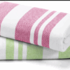 2-Pack Pure Cotton Bath/Beach Towels | Super-Sized Striped | Absorbent, Quick-Dry - Image 7