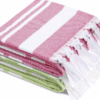 2-Pack Pure Cotton Bath/Beach Towels | Super-Sized Striped | Absorbent, Quick-Dry - Image 6