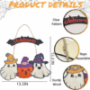 Halloween Wooden Hanging Front Door Sign | Spooky-Cute Design | Weather-Resistant Decor - Image 6