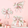 3-Piece Ink Bow Wooden Hanging Signs | Hand-Painted, Rustic Style | Home/Entryway Decor - Image 5