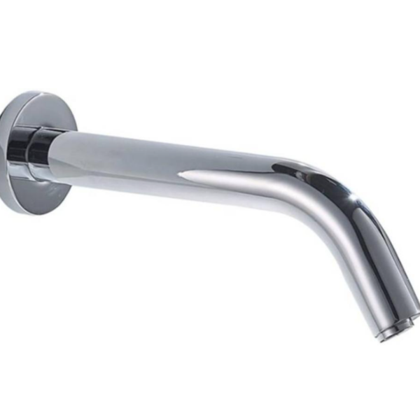 Modern Automatic Sensor Faucet with Touchless Operation - Stainless Steel Deck Mount Single Hole Bathroom Sink Tap, Chrome Hands-Free Hygiene Faucet (AA Not Included)